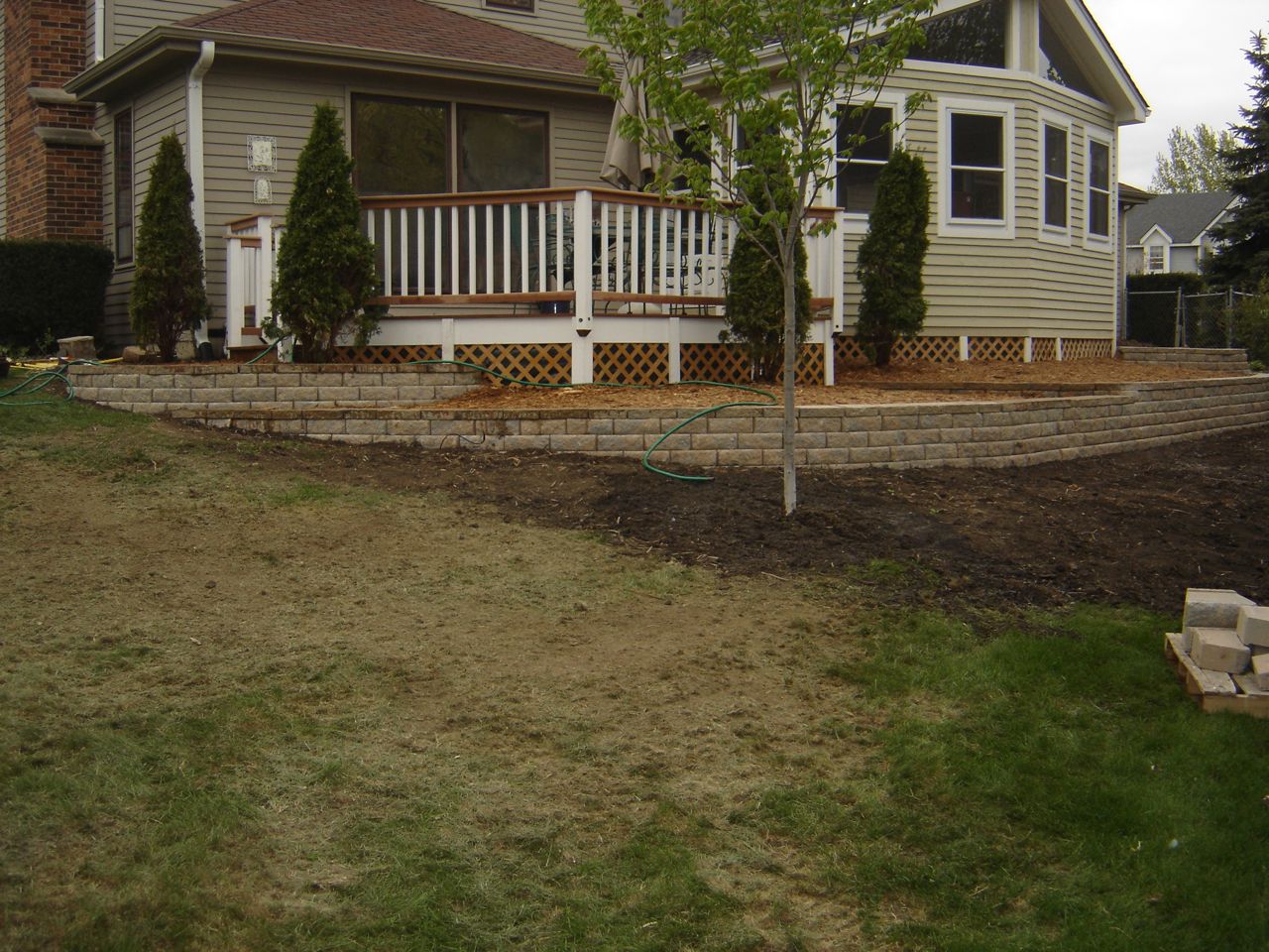 addition, deck, retaining wall Signature Craftsmen — Home Inspections